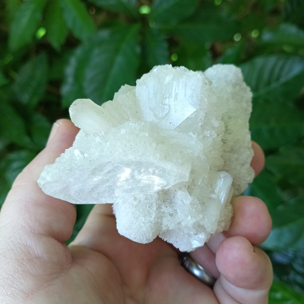 Crystal Stilbite with Apophyllite Quartz Druzy